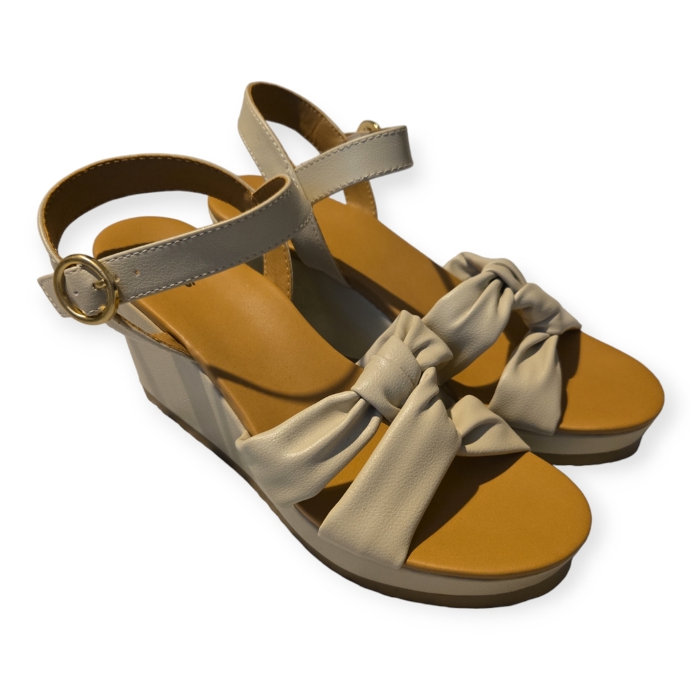 Sonoma Cream Wedge Sandals
